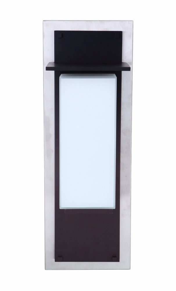 Stainless Steel Frosted Glass Dimmable LED Wall Lantern