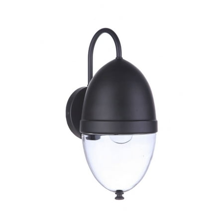 ZA3524-MN Craftmade Lighting Sivo - 1 Light Outdoor Wall Lantern-15 Inch Tall and 6.75 Inch Wide-Midnight Finish