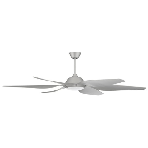 Craftmade Zom666 Zoom 66" 6 Blade Led Indoor Ceiling Fan - Silver