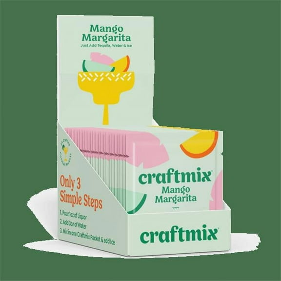 Craftmix 602 Mango Margarita Cocktail Mixers - Pack of 72