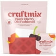 thumbnail image 1 of Craftmix Black Cherry Old Fashioned Mix, Makes 12 Drinks, Bourbon and Whiskey Cocktail Mixer, Instant Skinny Cocktail and Mocktail Mix - With Real Fruit - Vegan Low Carb, Low Sugar, Non-GMO, 1 of 5