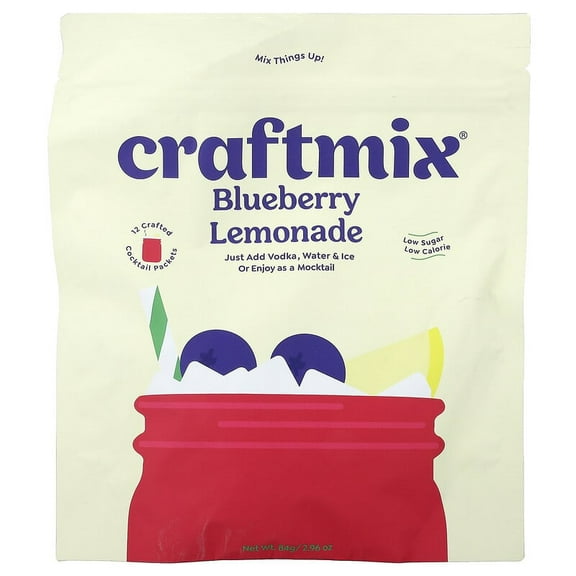 Craftmix, Blueberry Lemonade, 12 Packets, 0.25 oz Pack of 4