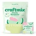 thumbnail image 1 of Craftmix Classic Margarita, Makes 12 Drinks, Skinny Margarita Cocktail Mixers - Mocktail Drink Mixers - Made With Real Fruit - Vegan Low-Carb, Low-Sugar, Non-GMO, Dairy Free, Gluten Free, Easy to Mix, 1 of 7