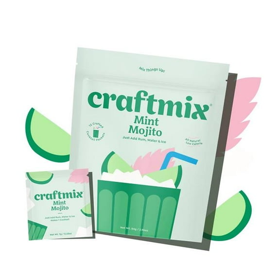 Craftmix 106IP Mint Mojito Caddy Cocktail Mixers - 24 Count