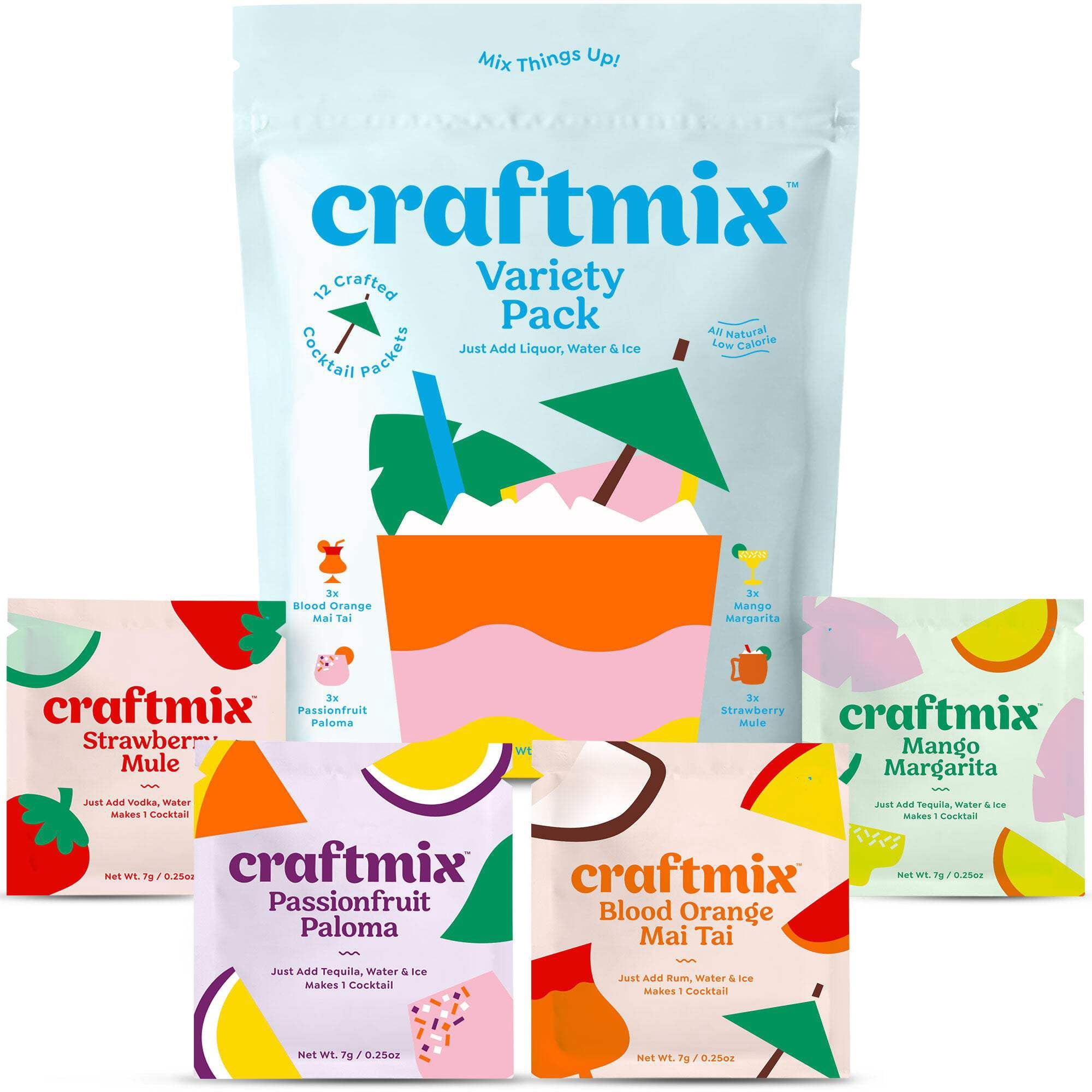ぼんくら Mix CD 3枚セット Craftmix, Variety Pack, Makes 12 Drinks, Includes 4 Flavors, Vegan