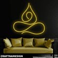 thumbnail image 1 of Craftnamesign Abstract Neon Sign, Living Room Wall Art, Line Art Wall Decor, 1 of 5