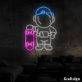thumbnail image 1 of Craftnamesign Astronaut Neon Sign, Skate Shop Decor, Spaceman LED Signs, 1 of 4