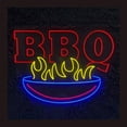 thumbnail image 1 of Craftnamesign BBQ Grills Neon Sign, BBQ Restaurant Decor, BBQ LED Signs, 1 of 4