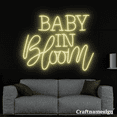 thumbnail image 1 of Craftnamesign Baby In Bloom Neon Sign Bedroom Kid Room Wall Decor, 1 of 5