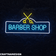 Craftnamesign Barber Shop Neon Signs, Hairstylist Wall Art, Barber Shop Wall Decor
