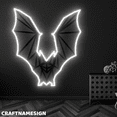 thumbnail image 1 of Craftnamesign Bat Neon Decal, Bar Pub Wall Art, Wine Lounge Wall Decor, 1 of 4