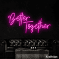 thumbnail image 1 of Craftnamesign Better Together Neon Sign, Bedroom Decor, Bar Club Wall Art, 1 of 4