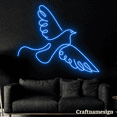 thumbnail image 1 of Craftnamesign Bird Line Art Neon Sign for Bedroom Living Room Wall Decor, 1 of 1
