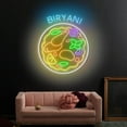 thumbnail image 1 of Craftnamesign Biryani Neon Sign, Biryani Indian Restaurant Led Light, Indian Food Led Wall Art, 1 of 5