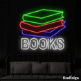 thumbnail image 1 of Craftnamesign Book Neon Sign, Book Store LED Sign, Library Decor, Kid Gift, 1 of 1