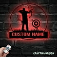 thumbnail image 1 of Craftnamesign Custom Archery Metal Wall Art LED Light, Custom Archer Name Sign, Archery Sign, 1 of 5