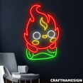 thumbnail image 1 of Craftnamesign Bornfire Neon Sign, Fire Camping Led Sign, Holiday Trip Wall Decor, 1 of 4