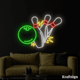 thumbnail image 1 of Craftnamesign Bowling Neon Sign, Bowling Club LED Sign, Game Zone Decor, 1 of 4