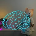 thumbnail image 1 of Craftnamesign Brain Neon Sign For Library Wall Decor, Brain Led Light Wall Sign, 1 of 5