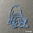 thumbnail image 1 of Craftnamesign Bulldog Yoga Neon Sign, Bulldog Lover Gift, Dog LED Sign, 1 of 3