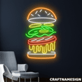 thumbnail image 1 of Craftnamesign Burger Insight Sign, Hamburger Shop Wall Decor, Restaurant Wall Art, 1 of 4