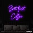 thumbnail image 1 of Craftnamesign But First Coffee Neon Sign, Coffee Shop Decor, Quotes Signs, 1 of 4