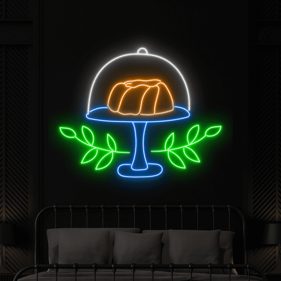 Craftnamesign Cake Neon Sign, Cake Shop LED Signage, Bakery Store Decor