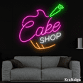 thumbnail image 1 of Craftnamesign Cake Shop Neon Sign, Bakery LED Sign, Cake Store Wall Art, 1 of 1