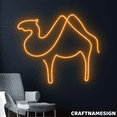 thumbnail image 1 of Craftnamesign Camel Neon Sign, Living Room Wall Art, Bedroom Wall Decor, 1 of 4