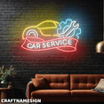 thumbnail image 1 of Craftnamesign Car Service Neon Light For Wall Decor, Auto Car Repair LED Wall Sign, 1 of 5
