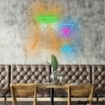 thumbnail image 1 of Craftnamesign Cat Martini Neon Sign Light Wall Art For Cocktail Bar Decoration, 1 of 5