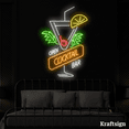 thumbnail image 1 of Craftnamesign Cocktail Bar Neon Sign, Bar Club LED Sign, Open LED Signage, 1 of 4