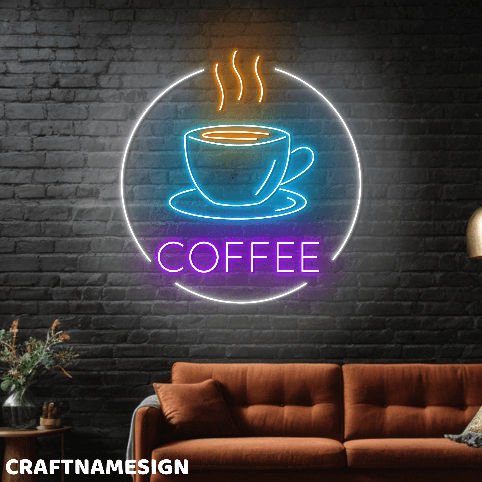 Craftnamesign Coffee Neon Sign, Coffee Bar Wall Sign, Wall Decor For ...