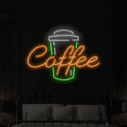 thumbnail image 1 of Craftnamesign Coffee Neon Sign, Coffee Shop LED Sign, Coffee Shop Wall Art, 1 of 4