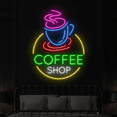 thumbnail image 1 of Craftnamesign Coffee Shop Neon Sign, Coffee Shop Decor, Coffee LED Signage, 1 of 4