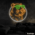 thumbnail image 1 of Craftnamesign Cool Capybara LED Neon Sign, Capybara Lover Gifts, Zoo Decor, 1 of 4