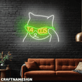 thumbnail image 1 of Craftnamesign Cool Cat Tacos Neon Light Wall Sign, Mexican Restaurant LED Wall Decor, 1 of 5