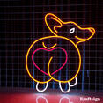 thumbnail image 1 of Craftnamesign Corgi Dog Neon Sign, Dog Spa LED Sign, Corgi Dog Lover Gifts, 1 of 4
