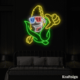 thumbnail image 1 of Craftnamesign Corn Wear 3D Glasses Neon Sign, Cinema Decor, Popcorn Signs, 1 of 4