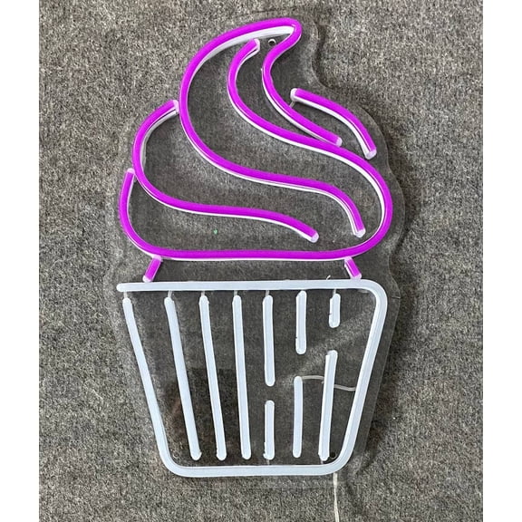 Craftnamesign Cupcake Neon Sign, Bakery Store Decor, Bakery Signage