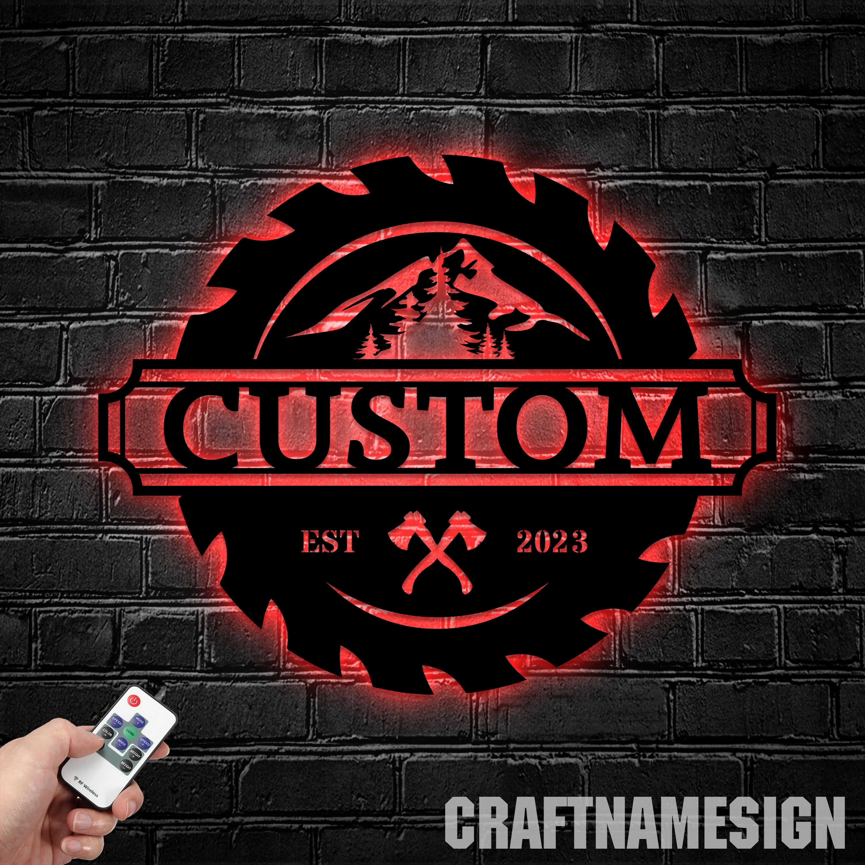 Craftnamesign Custom Adventure Awaits Nature Mountain Metal Wall Art ...
