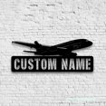 thumbnail image 1 of Craftnamesign Custom Airplane Metal Wall Art LED Light, Custom Plane Name Sign, 1 of 5