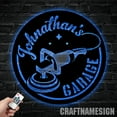 thumbnail image 1 of Craftnamesign Custom Auto Polish Detailing Car Wash Metal Wall Art LED Light, 1 of 5