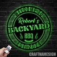 thumbnail image 1 of Craftnamesign Custom Backyard BBQ Metal Wall Art, Personalized Home Barbecue Name Sign, 1 of 5