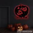 thumbnail image 1 of Craftnamesign Custom Badminton Racket Metal Wall Art LED Light, Custom Badminton Player Name Sign, 1 of 5