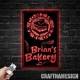 thumbnail image 1 of Craftnamesign Custom Bakery Shop Metal Sign, Bakery Store Metal Name Sign, 1 of 5