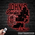 thumbnail image 1 of Craftnamesign Custom Barber Metal Wall Art, Personalized Barber Shop Name Sign, Barber Sign, 1 of 5