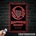 thumbnail image 1 of Craftnamesign Custom Barber Shop Metal Sign, Custom Barber Shop Name Sign, Hair Salon Metal Decor, 1 of 5