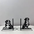 thumbnail image 1 of Craftnamesign Custom Bernese Mountain Dog Metal Bookends, Bookshelf Decor, Book Stand, 1 of 3