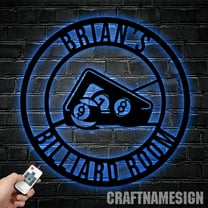 Craftnamesign Custom Billiards Metal Wall Art, Custom Name Sign Home Decor